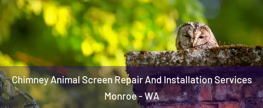 Chimney Animal Screen Repair And Installation Services Monroe - WA